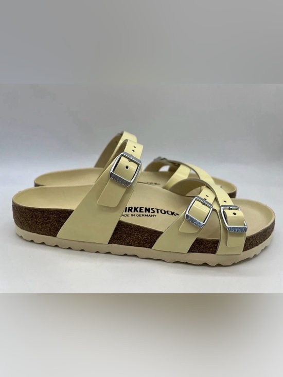 Birkenstock Shoes - BIRKENSTOCK Franca Butter High Shine Patent Leather Wmns Sandals 6 6.5 37 39